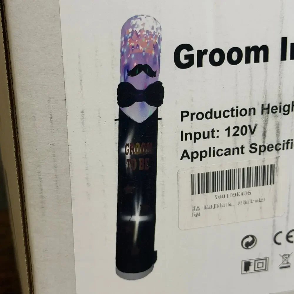 10 Ft Groom to Be Inflatable LED Wedding Bachelor Party Yard Decor